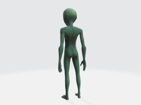 यथार्थवादी विदेशी चरित्र 3D मॉडल