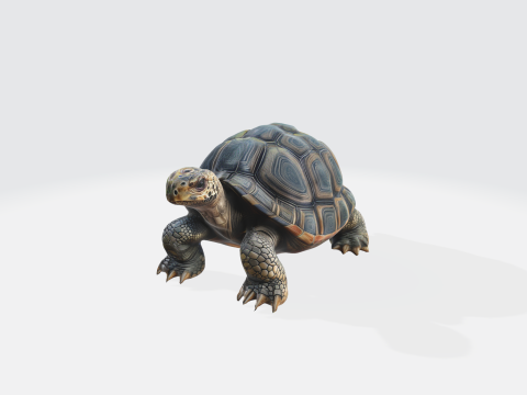 Realistic 3D Turtle Model - Tortoise 3D Model