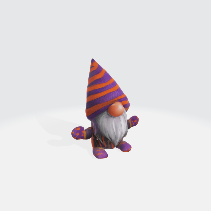 Halloween Gnome - Spooky Garden Dwarf Character Modelo 3D .c4d .max .obj .3ds .fbx .stl .blend