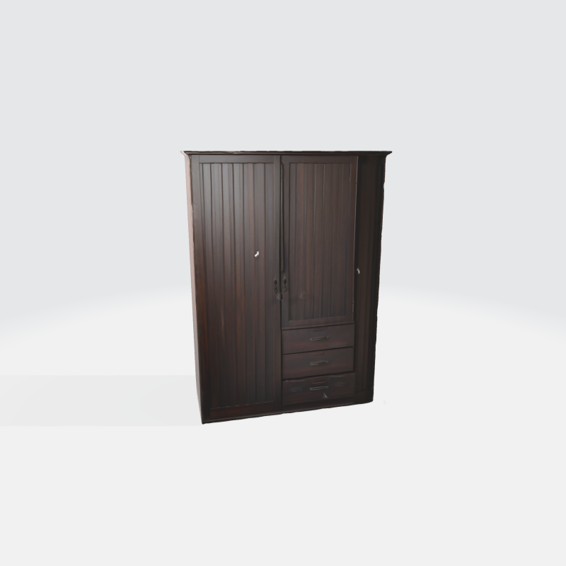 Wooden Wardrobe - Furniture for Interior Design Modelo 3D .c4d .max .obj .3ds .fbx .stl .blend