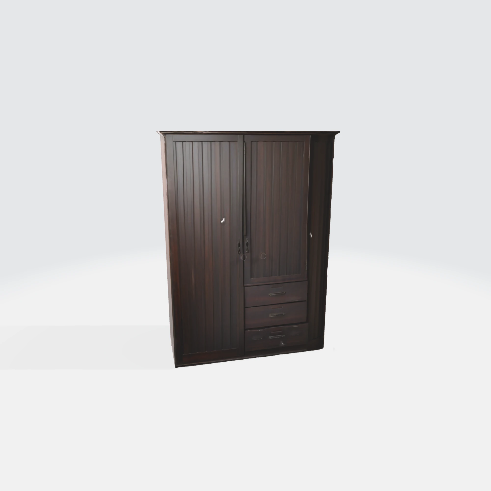 Wooden Wardrobe - Furniture for Interior Design 3D Model .c4d .max .obj .3ds .fbx .stl .blend 