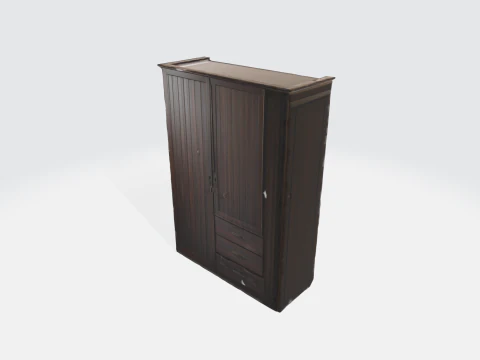 Wooden Wardrobe - Furniture for Interior Design 3D Model