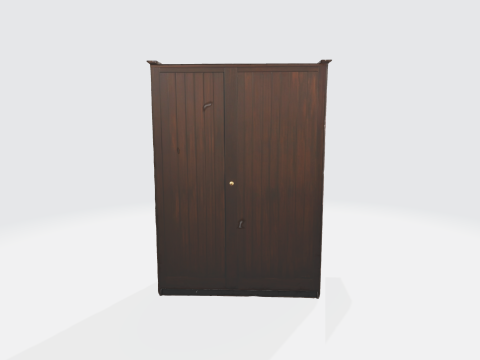 Wooden Wardrobe - Furniture for Interior Design Modelo 3D
