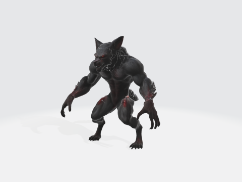 Realistic Werewolf 3D मॉडल