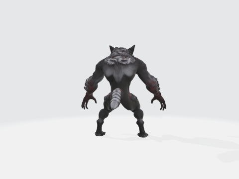 Realistic Werewolf 3D मॉडल