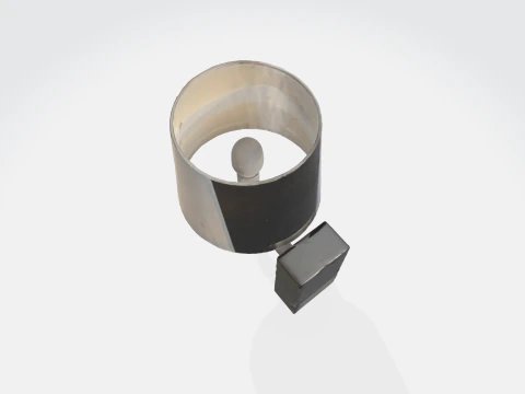 Modern Wall Sconce Light - Contemporary Bedside Lamp with Fabric Shade 3D Model