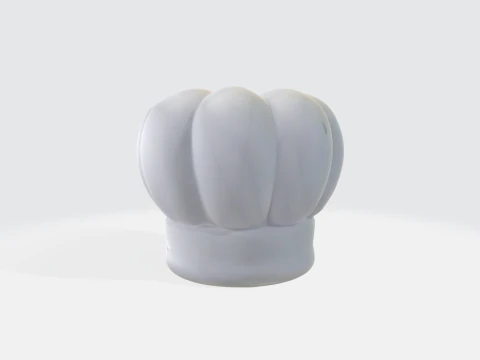 Chef Hat Pack - Kitchen Cook Toque 3D Model