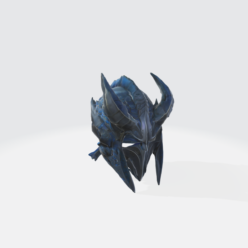 Dragon Helmet - Fantasy Medieval Armor Modelo 3D .c4d .max .obj .3ds .fbx .stl .blend