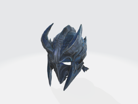Dragon Helmet - Fantasy Medieval Armor Modelo 3D