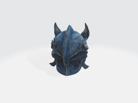 Dragon Helmet - Fantasy Medieval Armor Modelo 3D