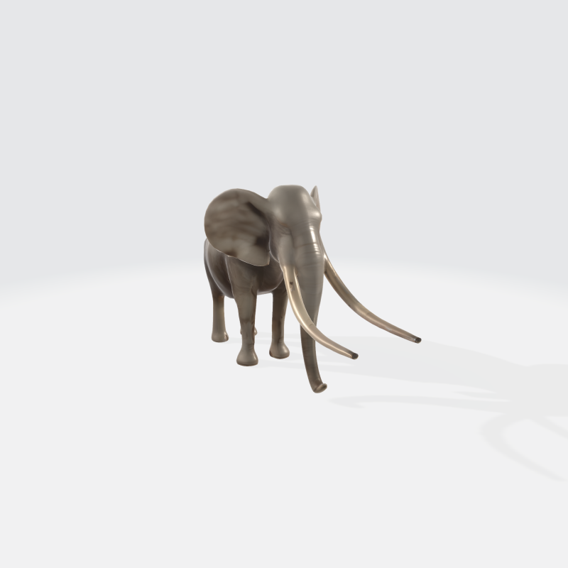 Realistic 3D Elephant Model - African Wildlife Animal Modèle 3D .c4d .max .obj .3ds .fbx .stl .blend
