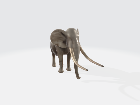 Realistic 3D Elephant Model - African Wildlife Animal 3D Model