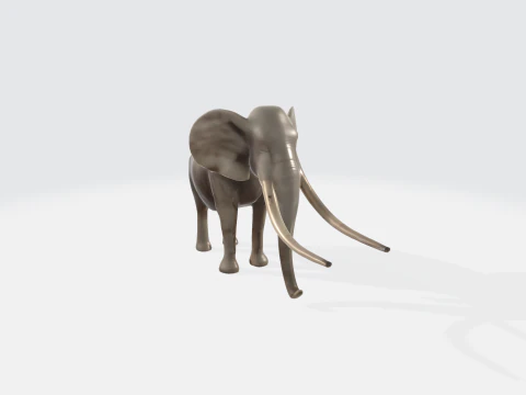 リアルな 3D 象モデル - アフリカの野生動物 3Dモデル