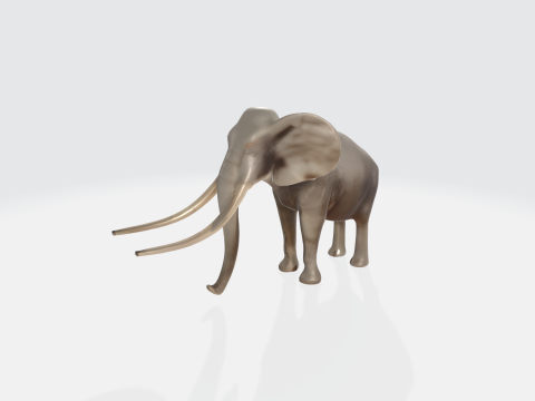 Realistic 3D Elephant Model - African Wildlife Animal Modèle 3D