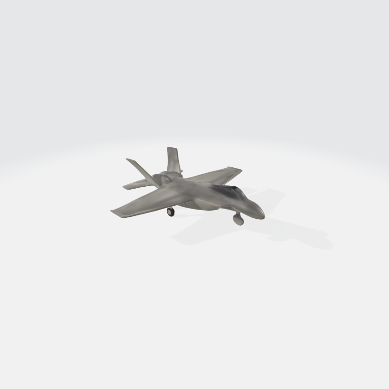 Lightning Fighter Jet - Military Aircraft Modello 3D .c4d .max .obj .3ds .fbx .stl .blend