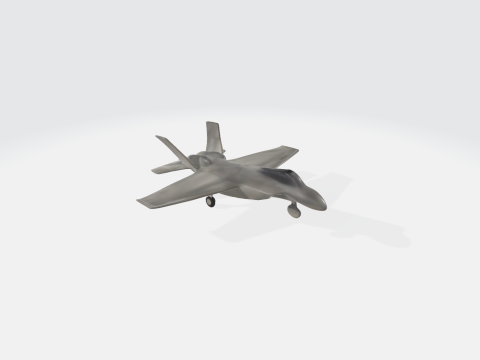 Lightning Fighter Jet - Military Aircraft 3D Model