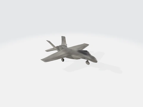 लाइटनिंग फाइटर जेट - सैन्य विमान 3D मॉडल