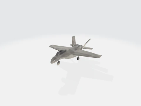 Aereo da caccia fulmineo - Aereo militare Modello 3D