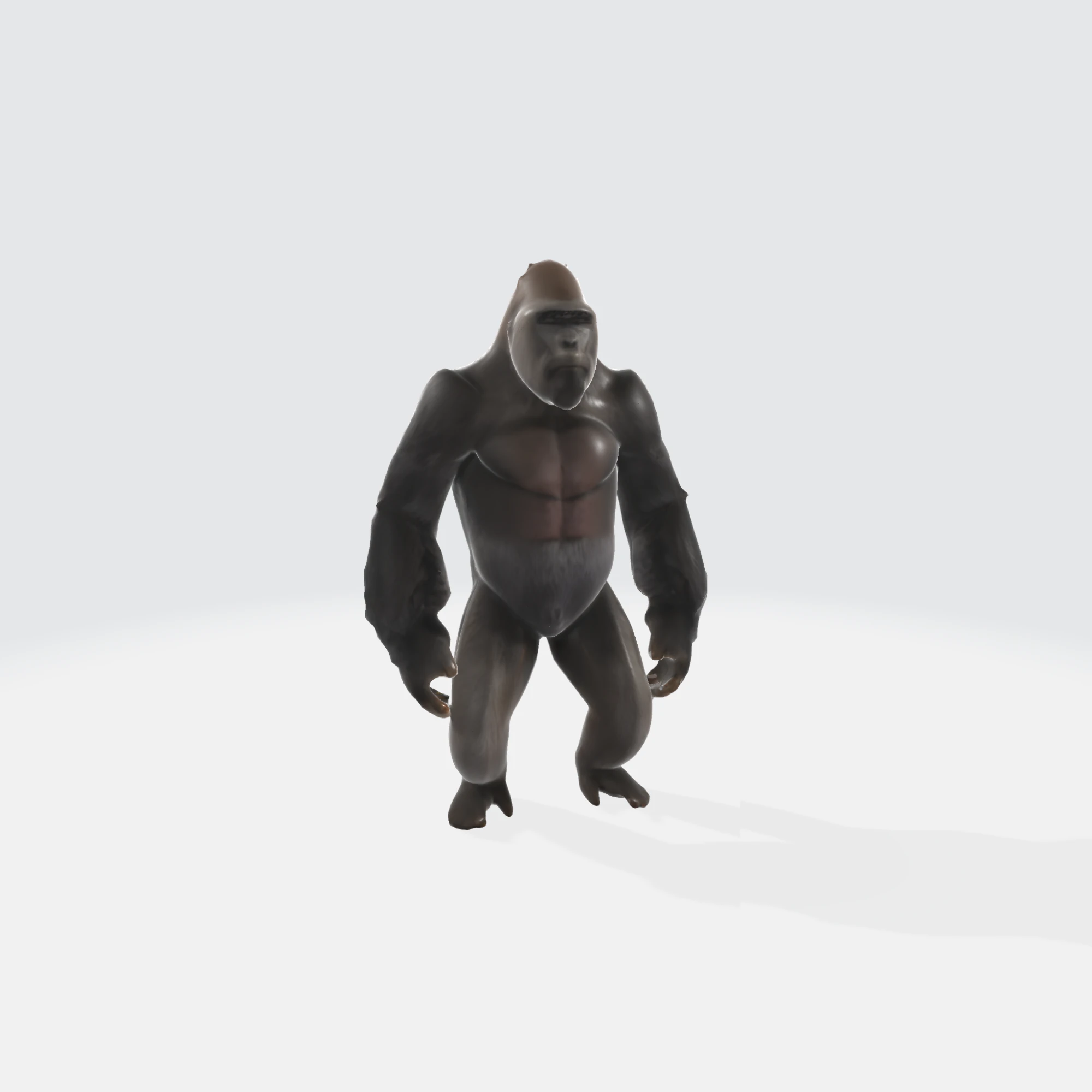 Realistic Gorilla - Primate Character Asset 3D Model .c4d .max .obj .3ds .fbx .stl .blend