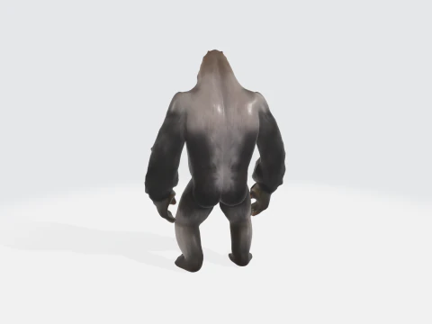 Realistic Gorilla - Primate Character Asset 3D Model