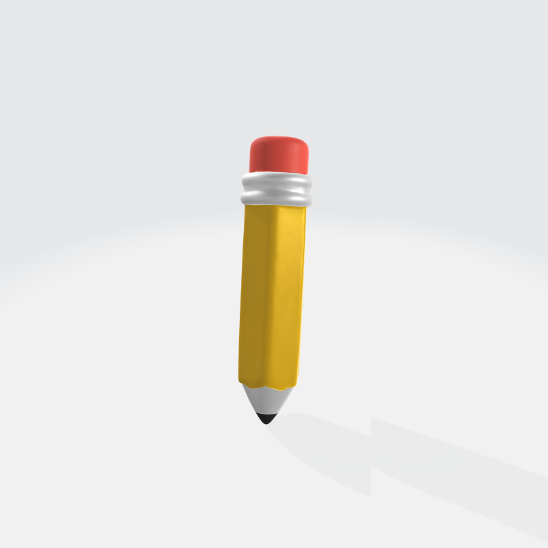 Realistic 3D Pencil Model - School Office Supplies Modèle 3D .c4d .max .obj .3ds .fbx .stl .blend