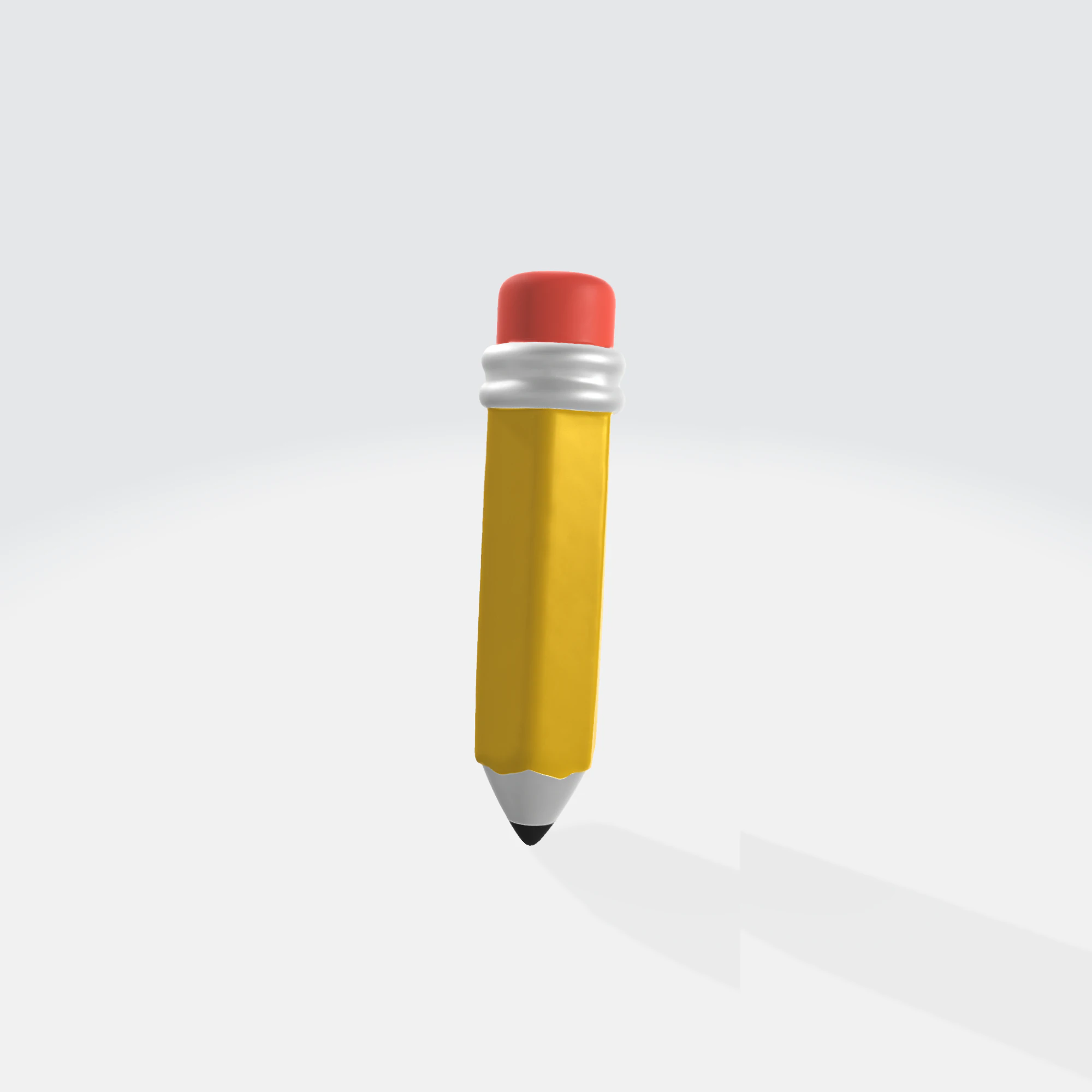 Realistic 3D Pencil Model - School Office Supplies 3D Model .c4d .max .obj .3ds .fbx .stl .blend
