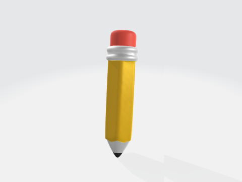 Realistic 3D Pencil Model - School Office Supplies 3D Model