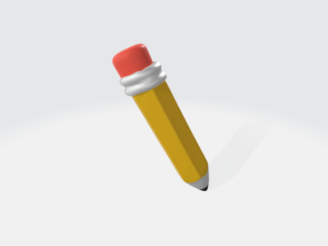 Realistic 3D Pencil Model - School Office Supplies Modèle 3D