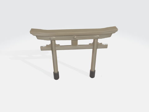 Japanese Torii Gate - Traditional Shinto Shrine Architecture Model 3D