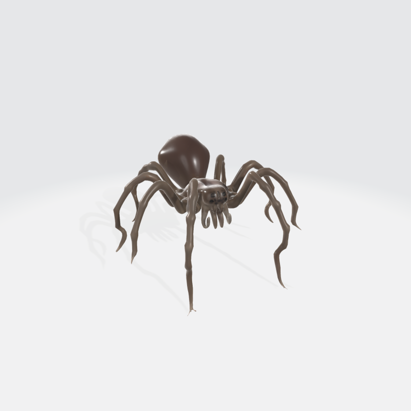 Realistic 3D Spider Model 3D Model .c4d .max .obj .3ds .fbx .stl .blend