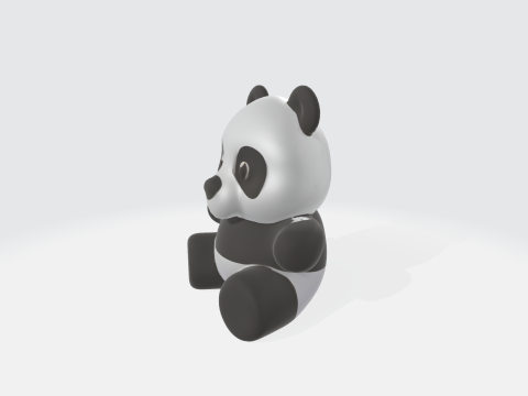 Cute Panda Toy - Cartoon Animal Modello 3D
