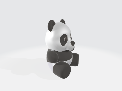 Cute Panda Toy - Cartoon Animal Modello 3D