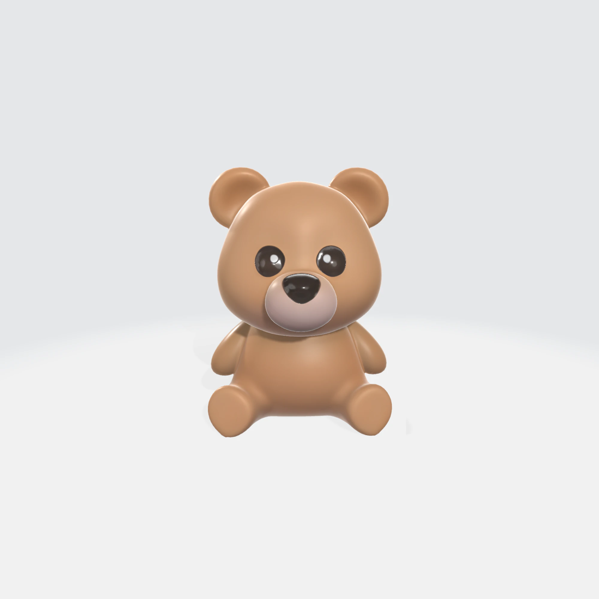 Cute Teddy Bear - Cartoon Bear Character 3D Model .c4d .max .obj .3ds .fbx .stl .blend 