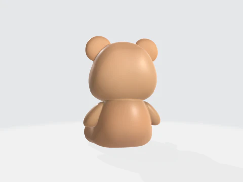 Cute Teddy Bear - Cartoon Bear Character 3D Model