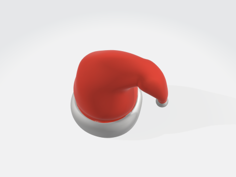 3D Santa Hat Christmas Holiday - Festive Winter Decoration 3D Модель