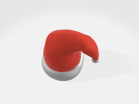 3D Santa Hat Christmas Holiday - Festive Winter Decoration 3D Model