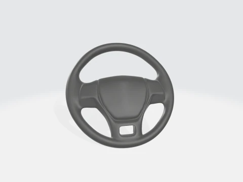 Volante de carro realista - recurso de interior automotivo Modelo 3D