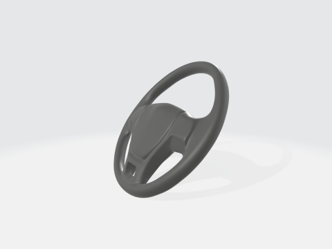 Realistic Car Steering Wheel - Automotive Interior Asset Modelo 3D