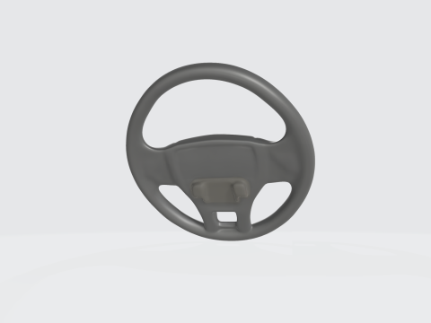 Realistic Car Steering Wheel - Automotive Interior Asset Modelo 3D
