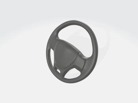 Realistic Car Steering Wheel - Automotive Interior Asset Modelo 3D
