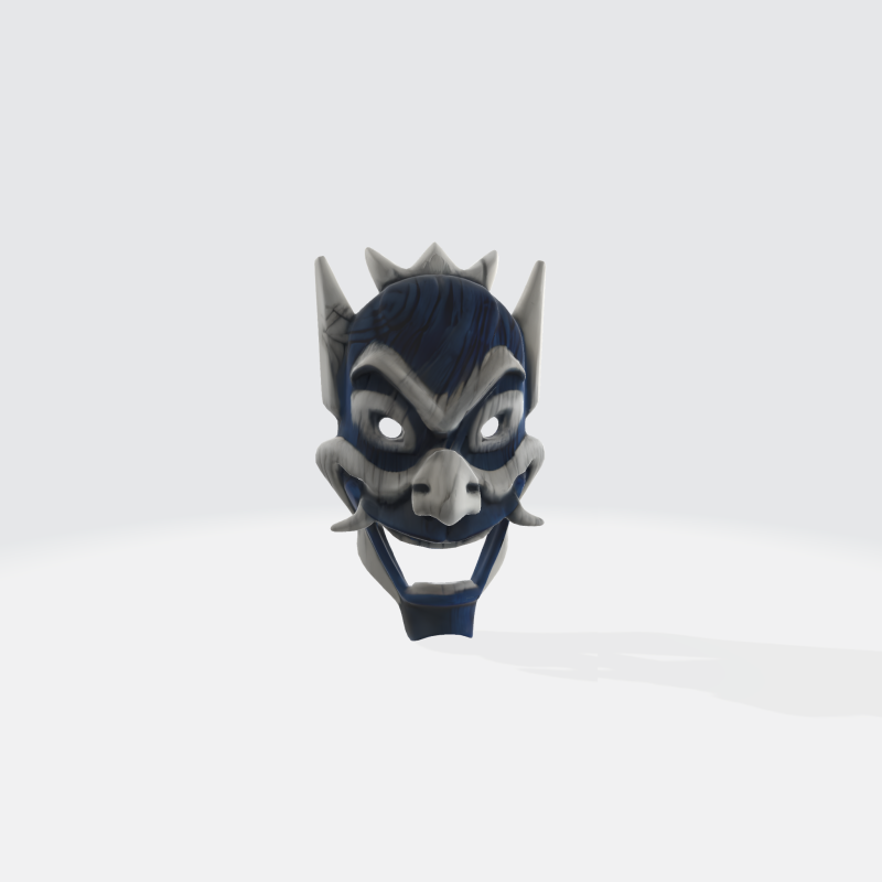 Demon Mask - Fantasy Horror Character Modelo 3D .c4d .max .obj .3ds .fbx .stl .blend