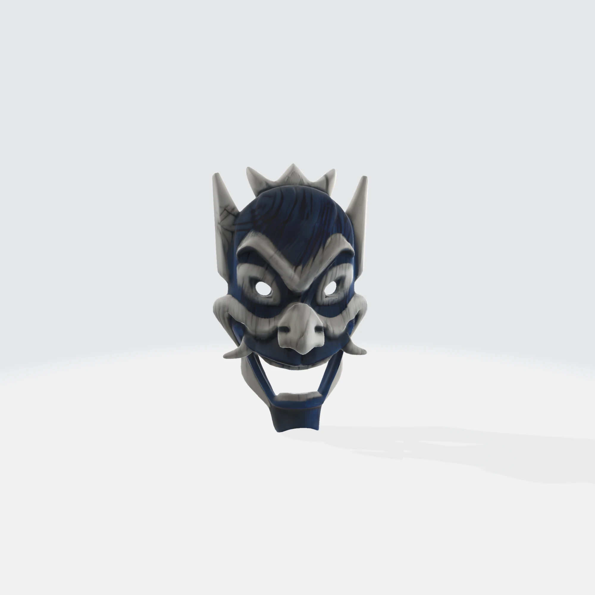 Demon Mask - Fantasy Horror Character 3D Model .c4d .max .obj .3ds .fbx .stl .blend 