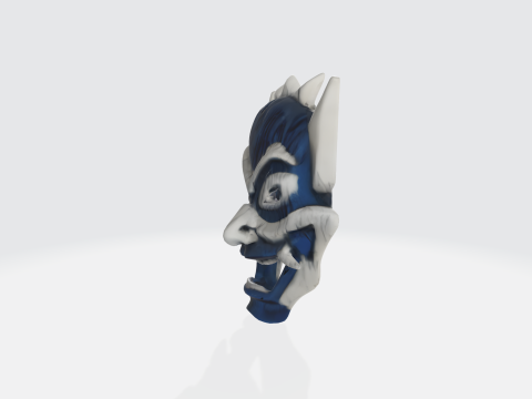 Demon Mask - Fantasy Horror Character Modelo 3D