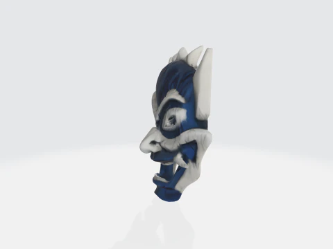 Demon Mask - Fantasy Horror Character 3D Model