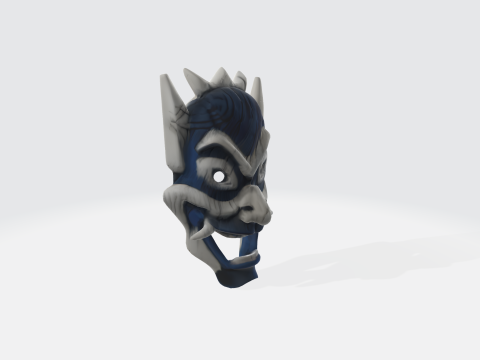 Demon Mask - Fantasy Horror Character Modelo 3D