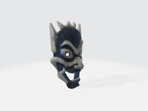 Demon Mask - Fantasy Horror Character 3D Model