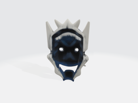 Demon Mask - Fantasy Horror Character Modelo 3D