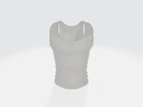 Tank Top - Racerback Athletic Wear 3D Model