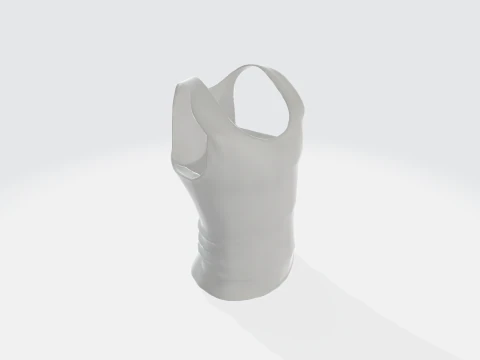 Tank Top - Racerback Athletic Wear 3D Model