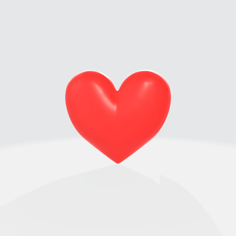3D Heart Model - Valentine Love Symbol Modello 3D .c4d .max .obj .3ds .fbx .stl .blend
